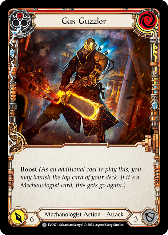 Gas Guzzler (Red) - Rainbow Foil
