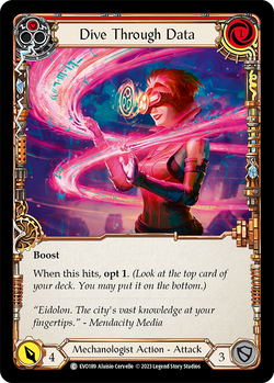 Dive Through Data (Red) - Rainbow Foil