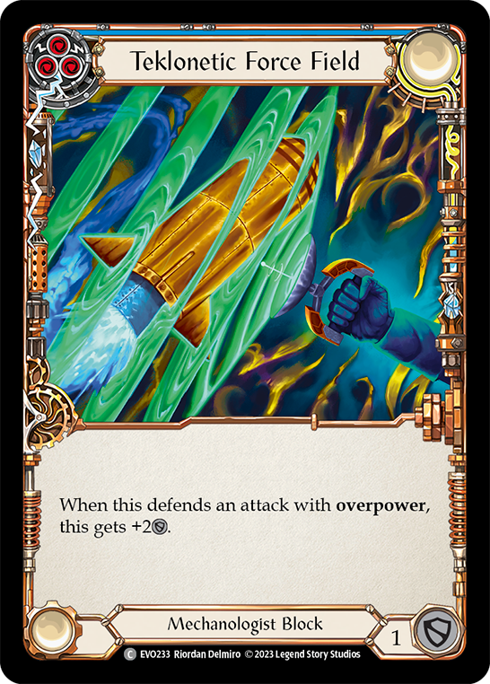 Teklonetic Force Field (Blue) - Rainbow Foil