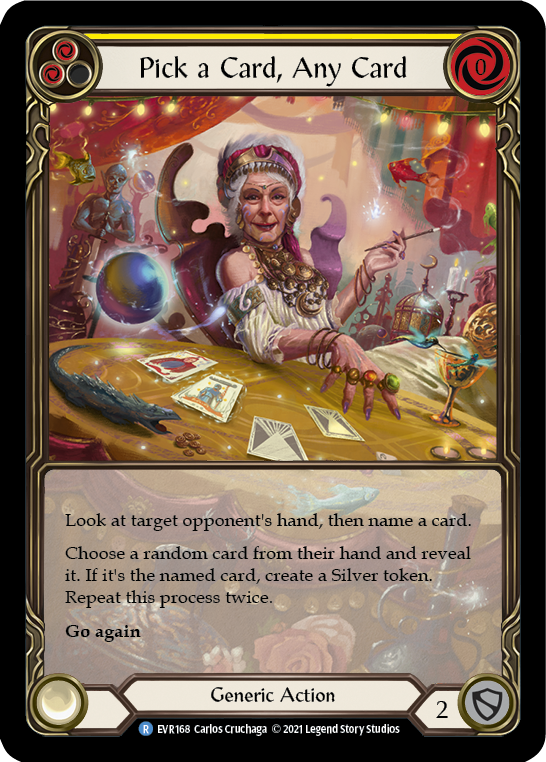 Pick a Card, Any Card (Yellow)