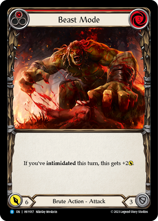 Beast Mode (Red) - Rainbow Foil
