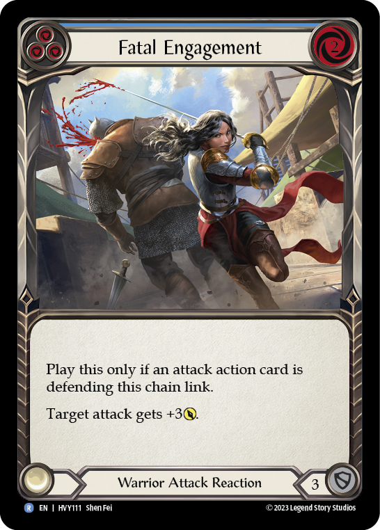 Fatal Engagement (Blue) - Rainbow Foil