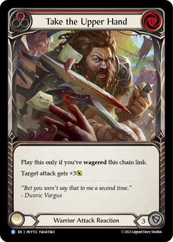 Take the Upper Hand (Red) - Rainbow Foil