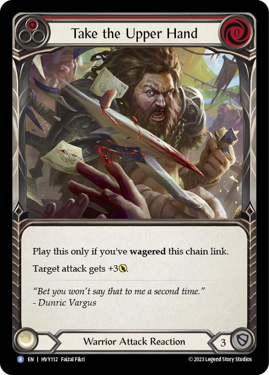 Take the Upper Hand (Red) - Rainbow Foil