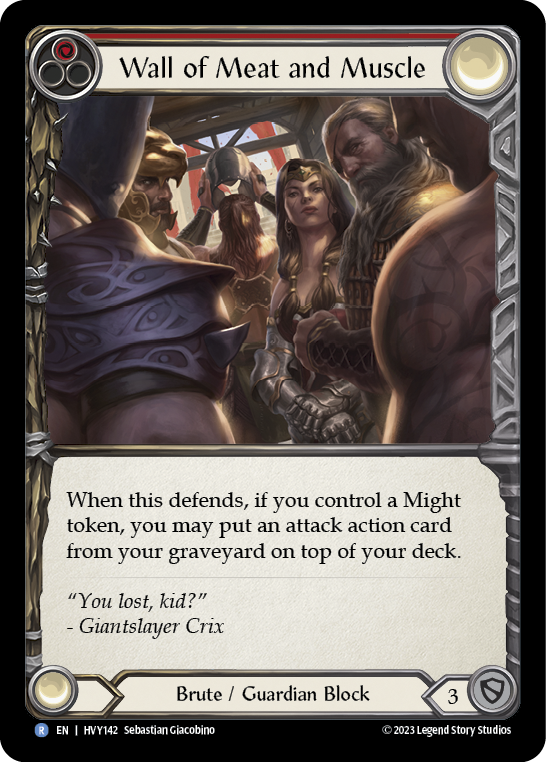 Wall of Meat and Muscle - Rainbow Foil