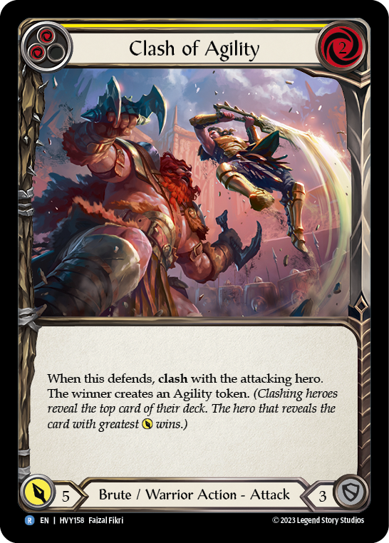 Clash of Agility (Yellow) - Rainbow Foil