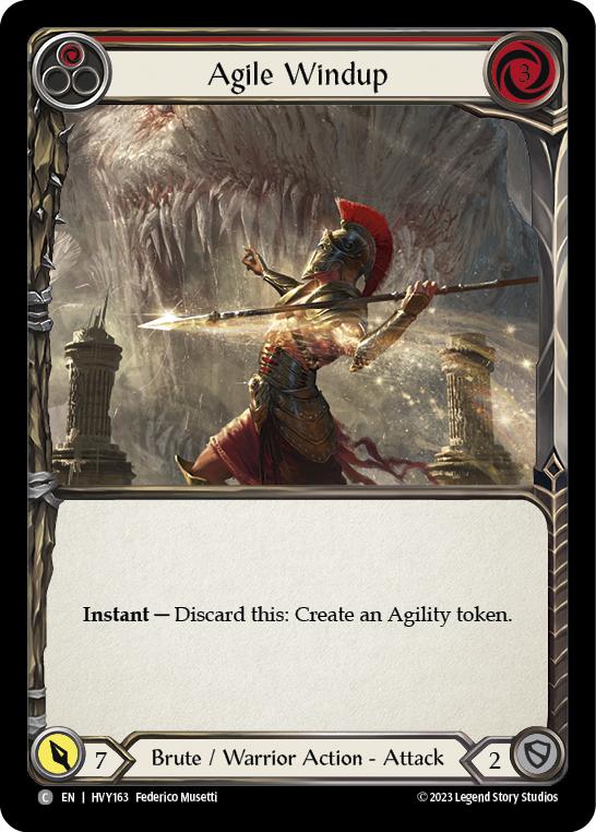 Agile Windup (Red) - Rainbow Foil