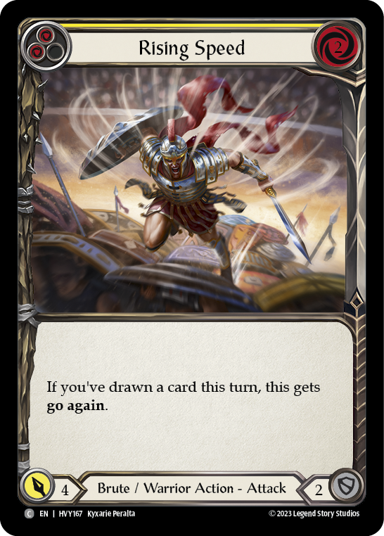 Rising Speed (Yellow) - Rainbow Foil