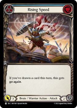 Rising Speed (Blue) - Rainbow Foil