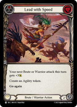 Lead with Speed (Red) - Rainbow Foil