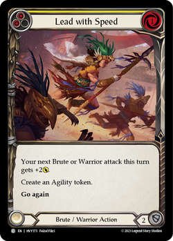 Lead with Speed (Yellow) - Rainbow Foil