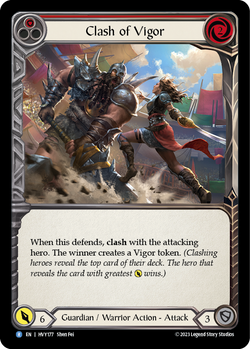 Clash of Vigor (Red) - Rainbow Foil