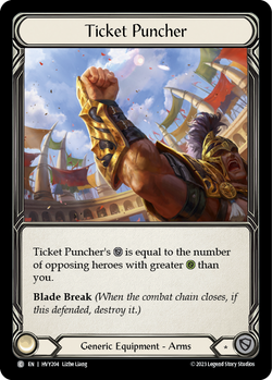 Ticket Puncher - Cold Foil