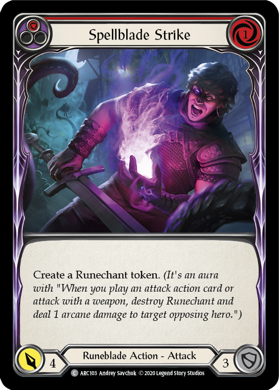 Spellblade Strike (Red) (Unlimited)