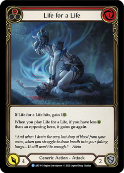 Life for a Life (Red) (Unlimited)