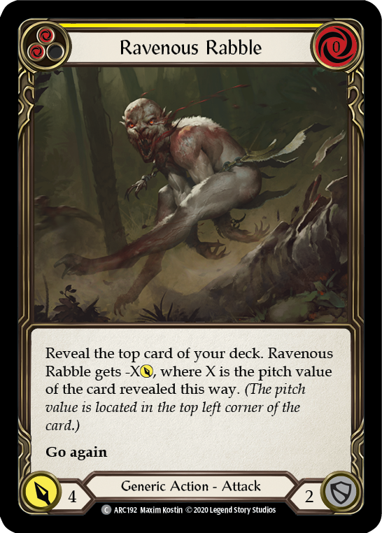 Ravenous Rabble (Yellow) (Unlimited)