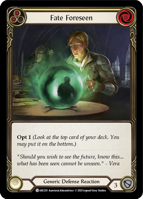 Fate Foreseen (Yellow) (Unlimited)
