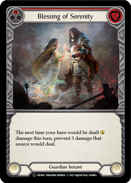 Blessing of Serenity (Red) - Foil