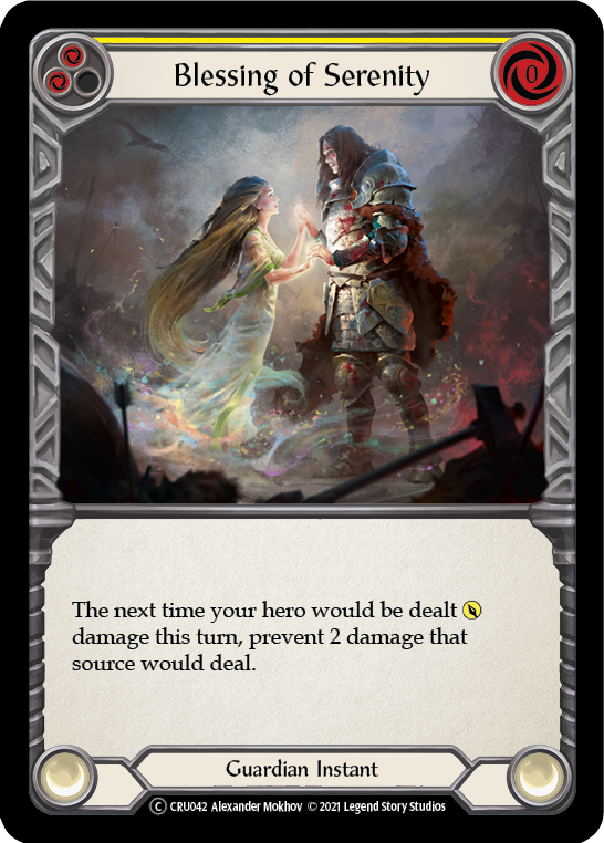 Blessing of Serenity (Yellow) - Foil
