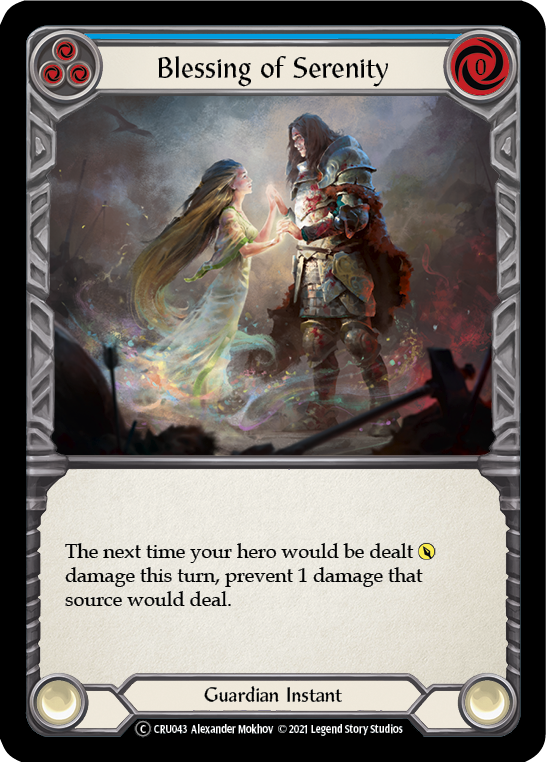 Blessing of Serenity (Blue) - Foil