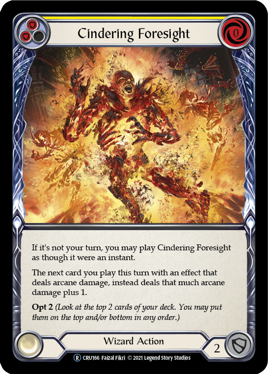 Cindering Foresight (Yellow) - Foil