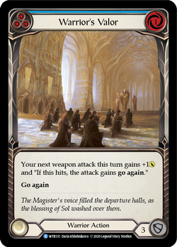 Warrior's Valor (Blue) (Unlimited)