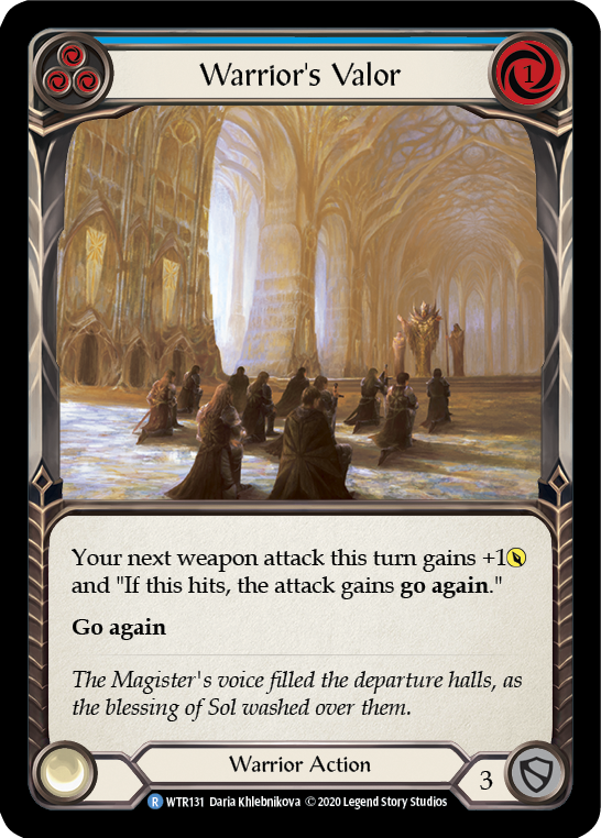 Warrior's Valor (Blue) (Unlimited)