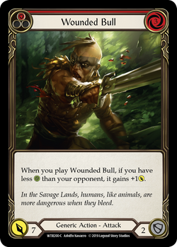 Wounded Bull (Red)